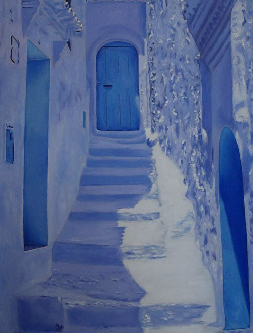 PUERTA AZUL