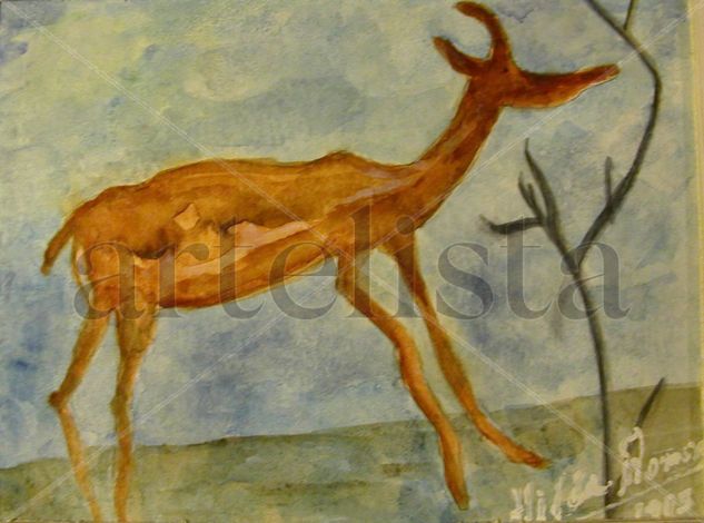 SILUETA Watercolour Paper Figure Painting