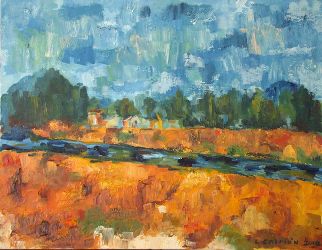 Interpretando a Cezanne Oil Canvas Landscaping