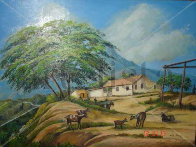 La tranquilidad Oil Canvas Landscaping