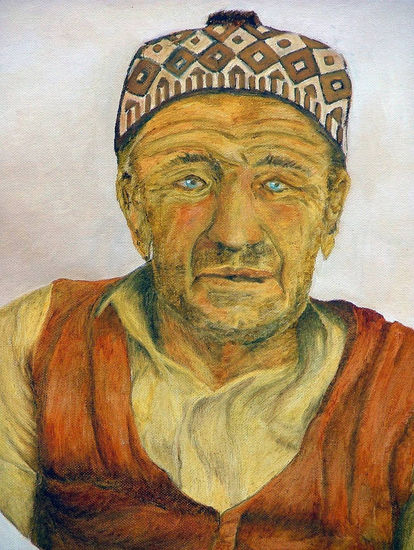 Durmus'un Karisi (detalle) Oil Canvas Portrait