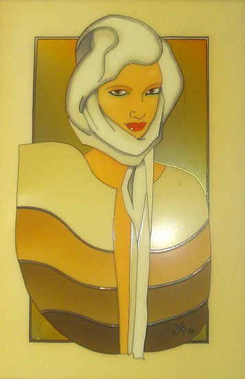 Retrato de A Stained glass Glass Portrait