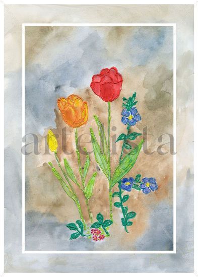 FLOR Watercolour Paper Floral Painting