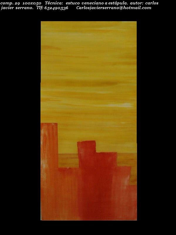 Contemporany Mural in Stucco. composicion 29