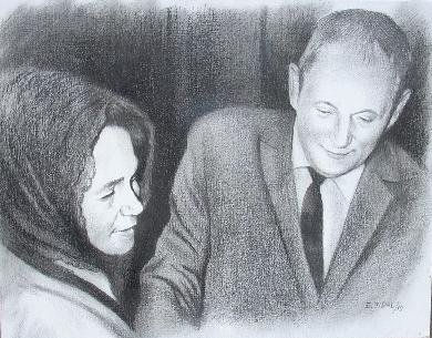 dibujo , por E.Vidal pintor de santiago de los caballeros rep. dom.