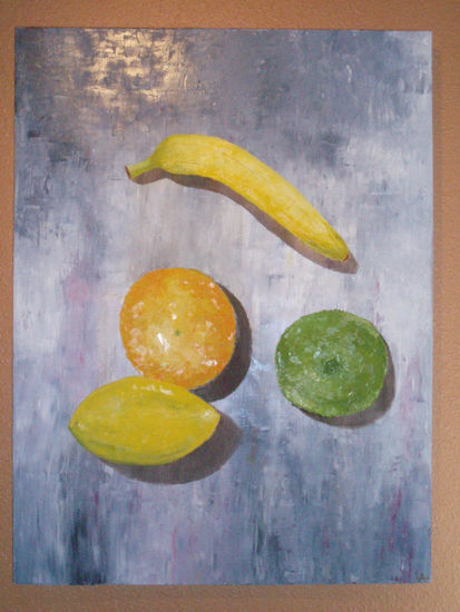 FRUTAS EN MI ENCIMERA Oil Canvas Still Life Paintings