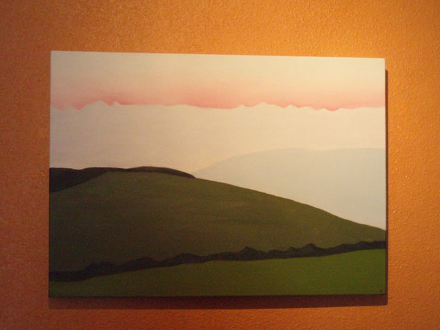 Paisaje en la barranca Acrylic Canvas Landscaping