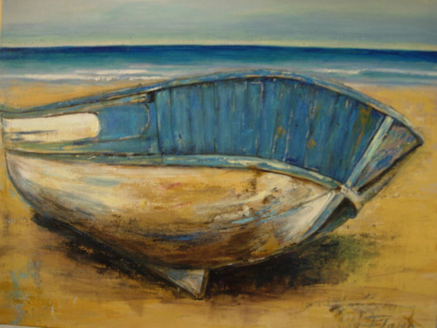 la barca Acrylic Canvas Marine Painting