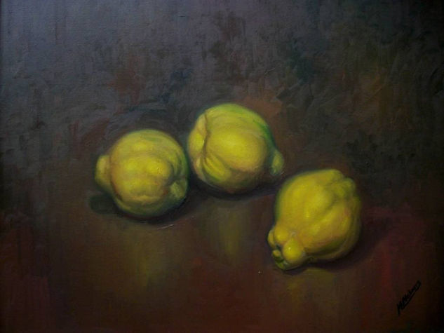 Membrillos Oil Canvas Still Life Paintings