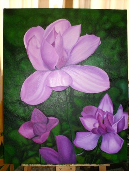 MAGNOLIAS DE LA EVANGELINA Oil Canvas Landscaping