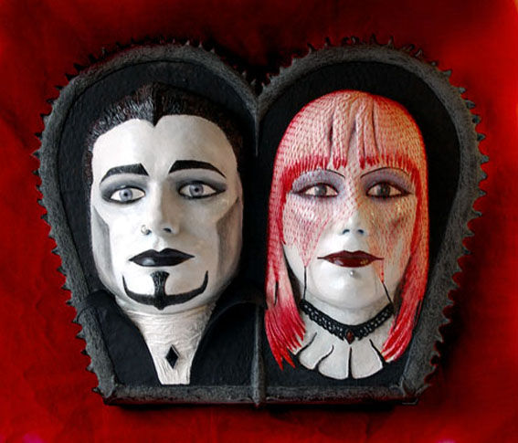 Los novios vampiros góticos Mixed Figurative