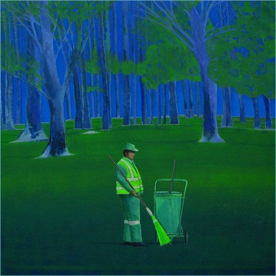 Fluo Oil Canvas Landscaping