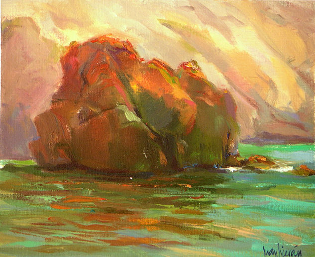 Rocas y mar Oil Canvas Landscaping