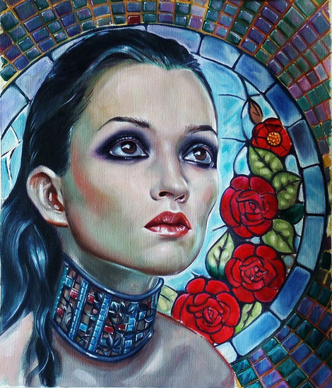 Jeanne d'Arc Oil Canvas Portrait