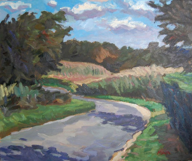 carretera en Hendaya Oil Canvas Landscaping