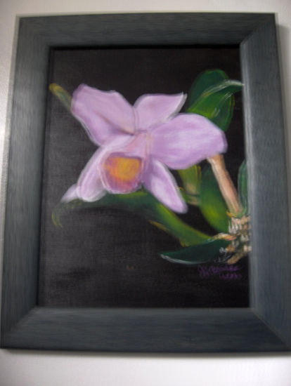 Orquidea Acrylic Panel Floral Painting