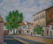 SARIÑENA. PLAZA ALVARADO EN 1.960