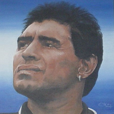 EL DIEGO Acrílico Lienzo Retrato