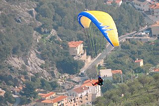 En el parapente 