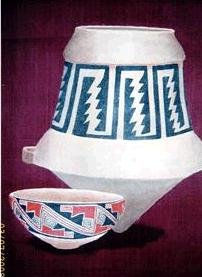Tapices pintados sobre arpillera