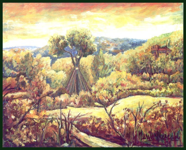 Cura del Pino Oil Canvas Landscaping