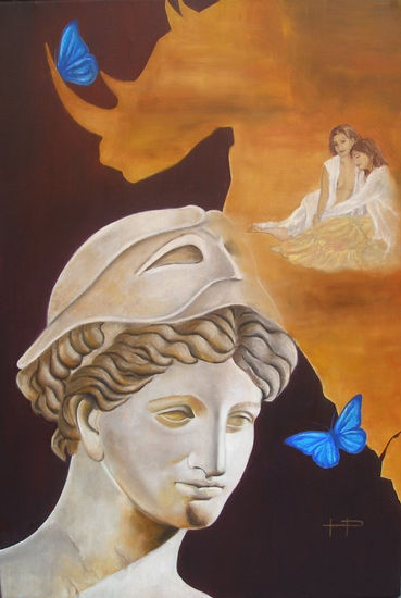 Minerva en paz Oil Canvas Figure Painting