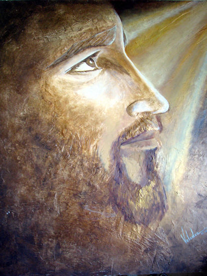 -JESUCRISTO- Acrylic Panel Figure Painting