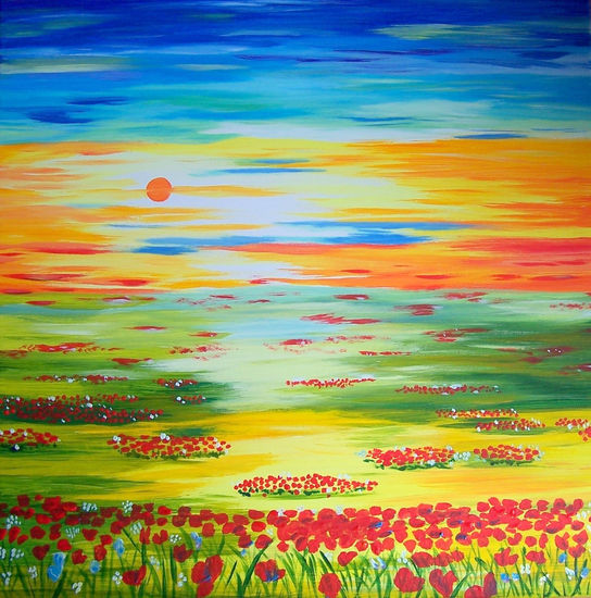 Amapolas Oil Canvas Landscaping