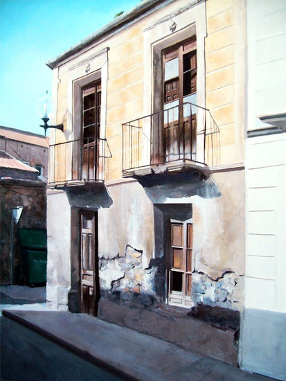 Calle de San Juan I Oil Canvas Landscaping