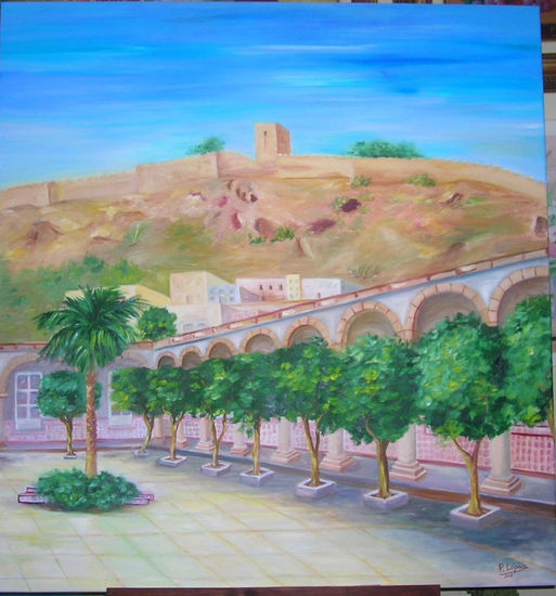 Patio de los Naranjos Oil Canvas Landscaping