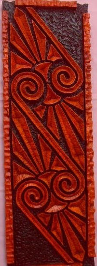 Fósil Naranja Carving Figurative