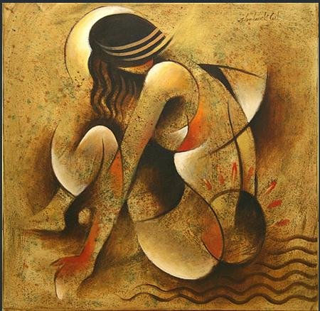 The Bather Oil Canvas Others