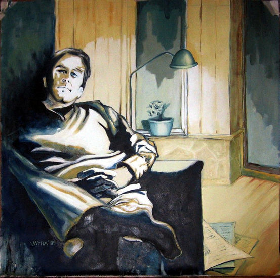 René Oil Canvas Figure Painting