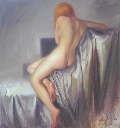 Nude Redhead Oil Canvas Nude Paintings