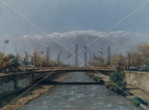 Santiago do Chile Rio Mapocho