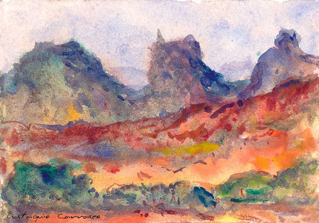 Montes de Tefcux Watercolour Paper Landscaping