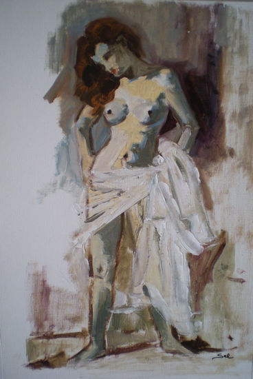 DESNUDO Oil Paper Nude Paintings