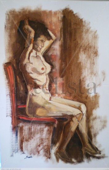 DESNUDO Oil Paper Nude Paintings