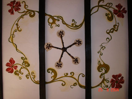 Mural floral en el...
