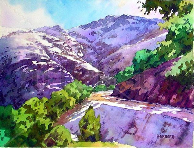 Sierra de Abrucena - Almería Watercolour Paper Landscaping