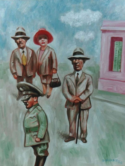 Tardecita porteña Oil Canvas