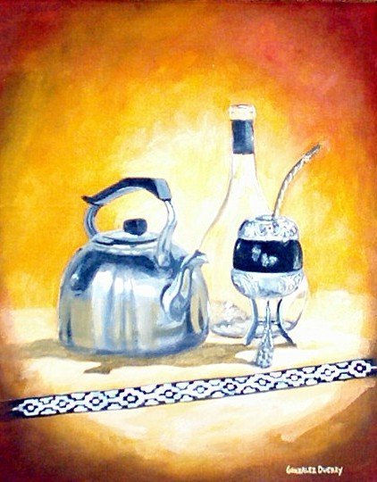 Bodegon Amarillo Acrylic Others Still Life Paintings