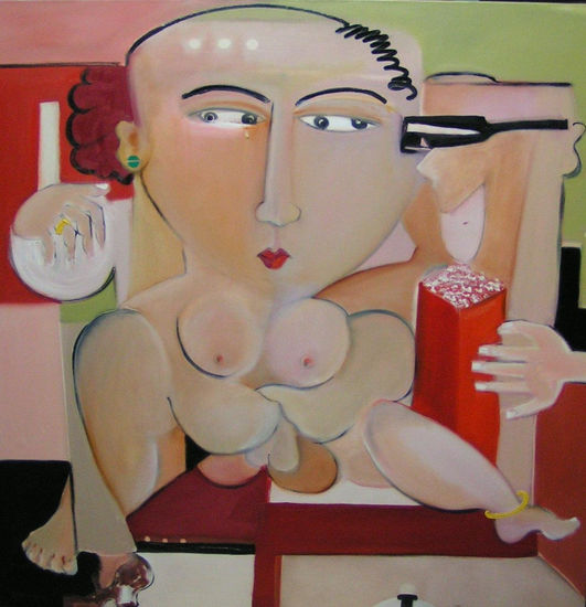 EL SUEÑO AMERICANO Oil Canvas Figure Painting