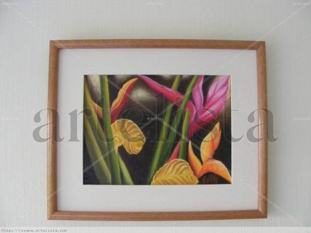 ESENCIA TROPICAL Oil Textile Floral Painting