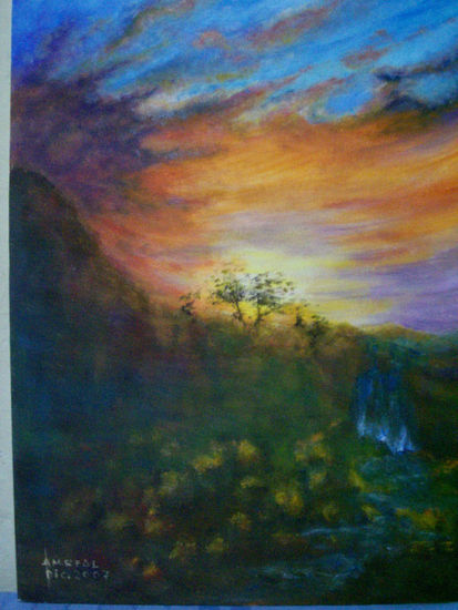 Volver al edén Oil Canvas Landscaping