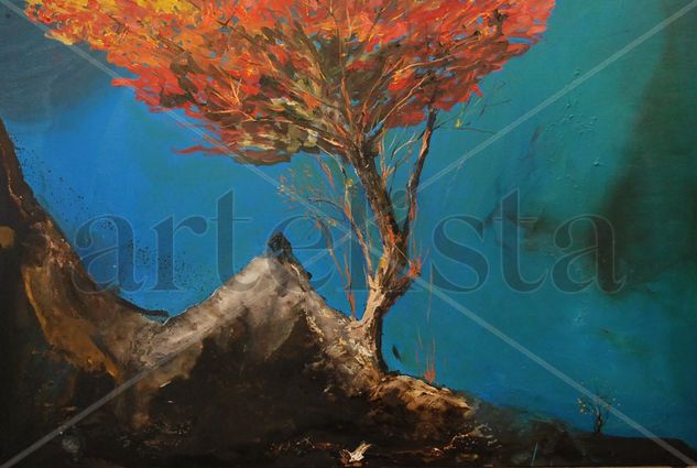 Azul V Oil Canvas Landscaping