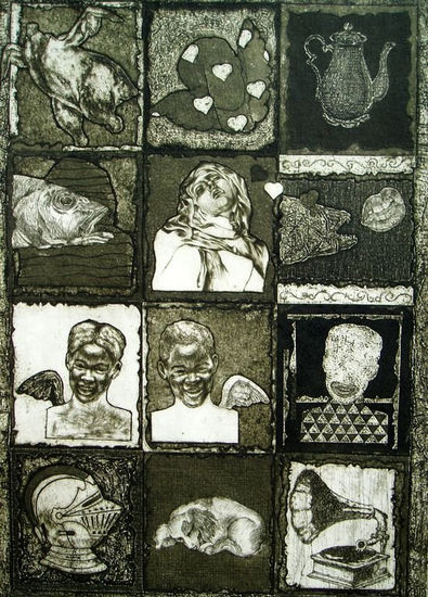 mosaico colectivo Collagraphy