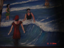 Jovenes en la playa