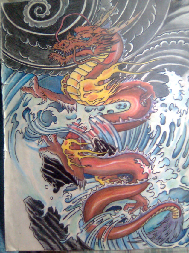 dragon rojo