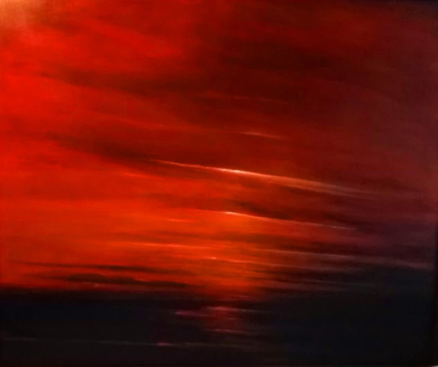 LA ENERGÍA  DE LA PATAGONIA Óleo Tela Paisaje